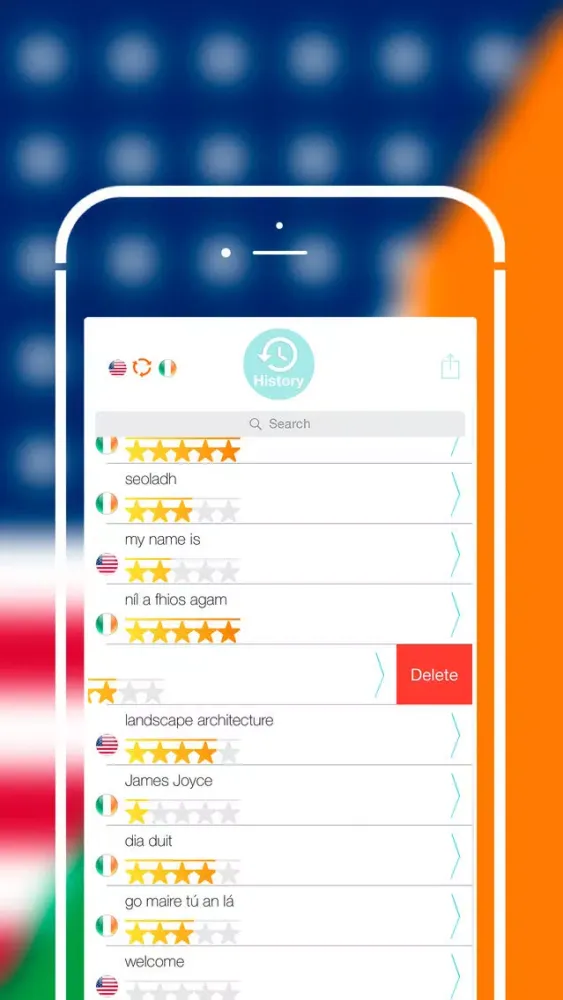 Capturas de tela do Offline Irish to English Language Dictionary