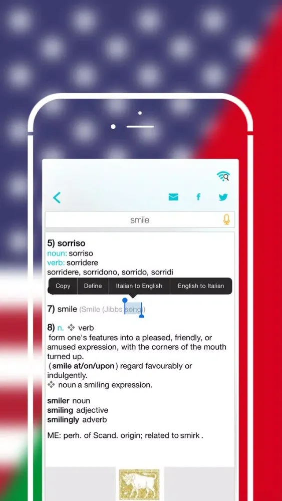 تصاویر Offline Italian to English Language Dictionary