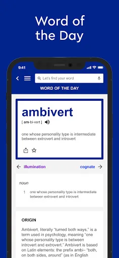 Captures d'écran de Dictionary.com Premium