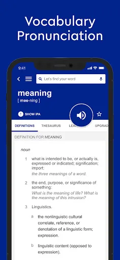 Captures d'écran de Dictionary.com Premium
