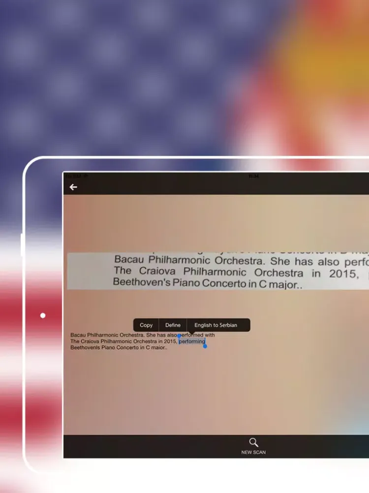 Ảnh chụp màn hình của Offline Serbian to English Language Dictionary iPad 