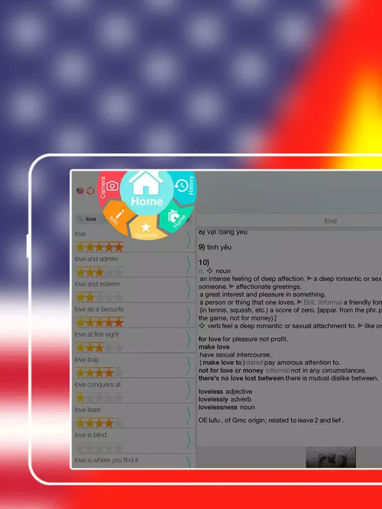 Offline Vietnamese to English Language Dictionary, translator / Việt sang tiếng Anh từ điển iPad Screenshots