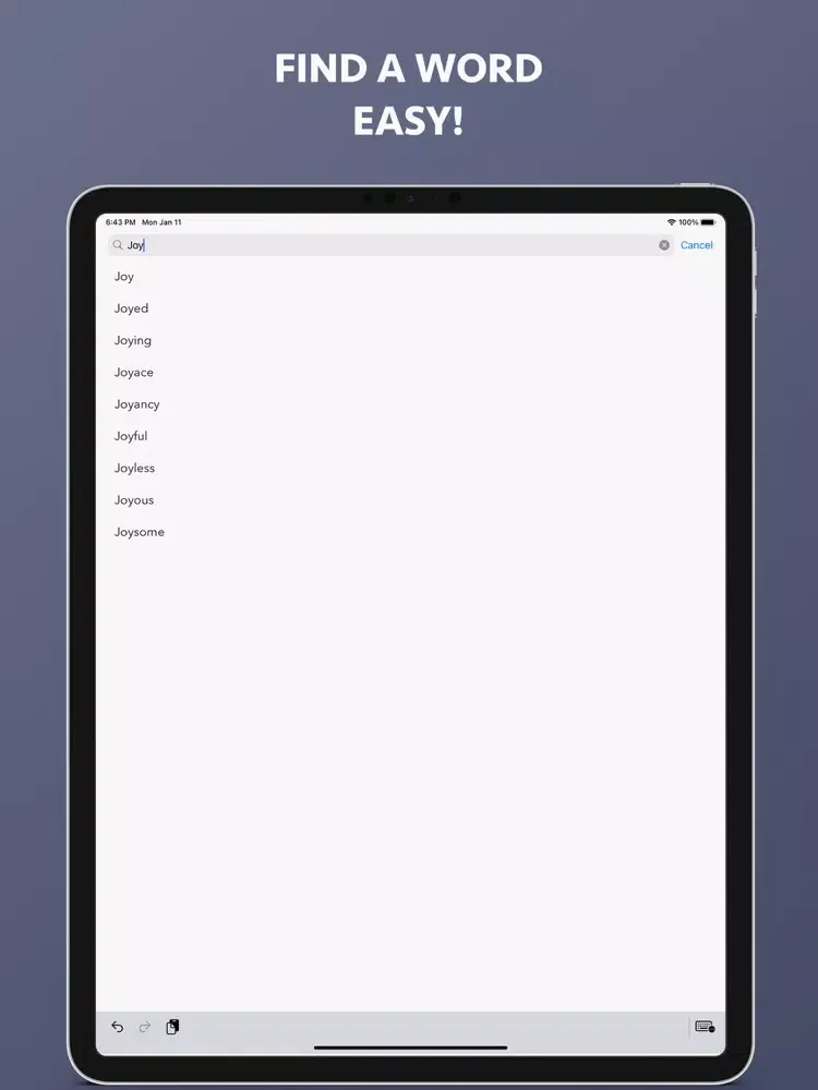 Скриншоты DictLight English iPad 
