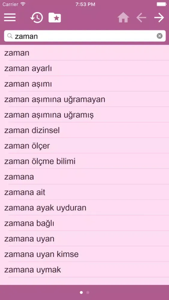 Indonesian Turkish dictionary Ekran Görüntüleri