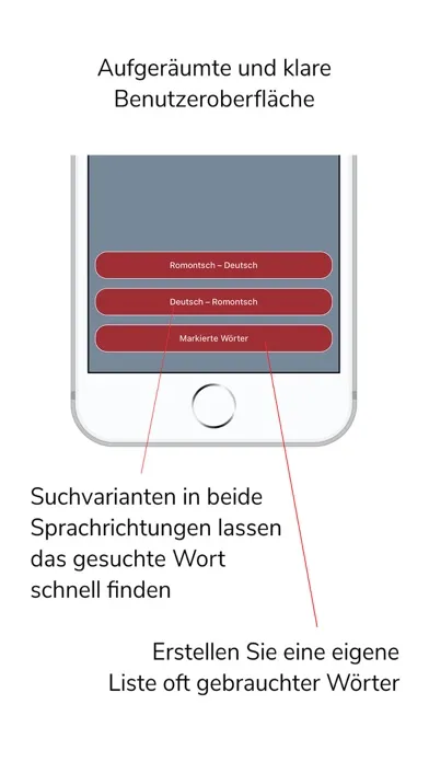 Screenshot di Wortsammlung Sursilvan