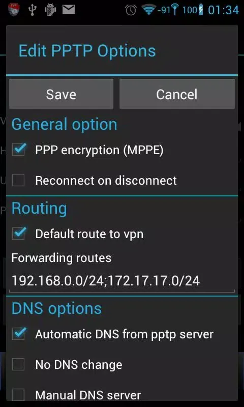 Capturas de tela do VpnRoot