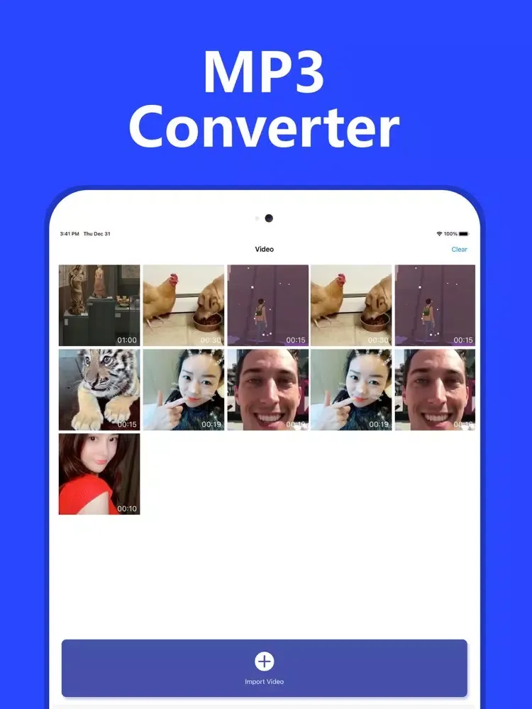MP3 Converter－Video to mp3 iPad 應用截圖
