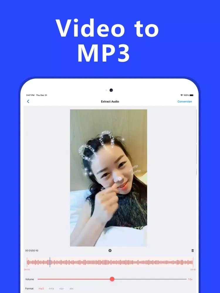 MP3 Converter－Video to mp3 iPad 應用截圖
