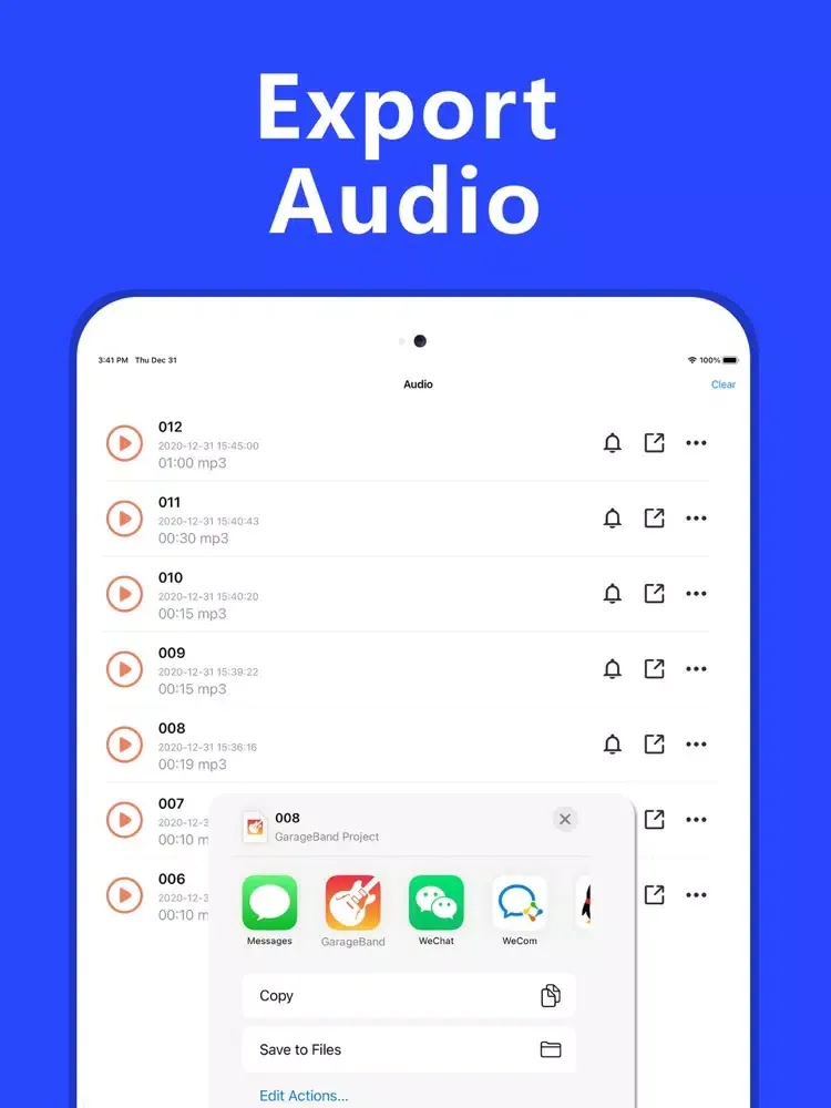MP3 Converter－Video to mp3 iPad 應用截圖