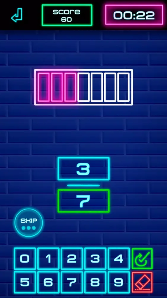 Capturas de pantalla de Fraction Challenge: Math games