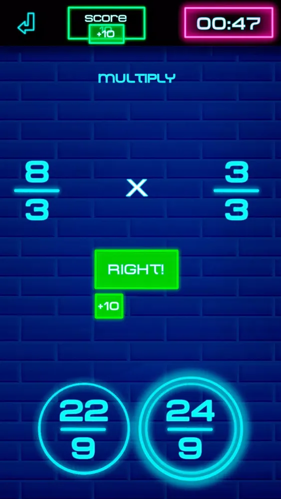 Capturas de pantalla de Fraction Challenge: Math games