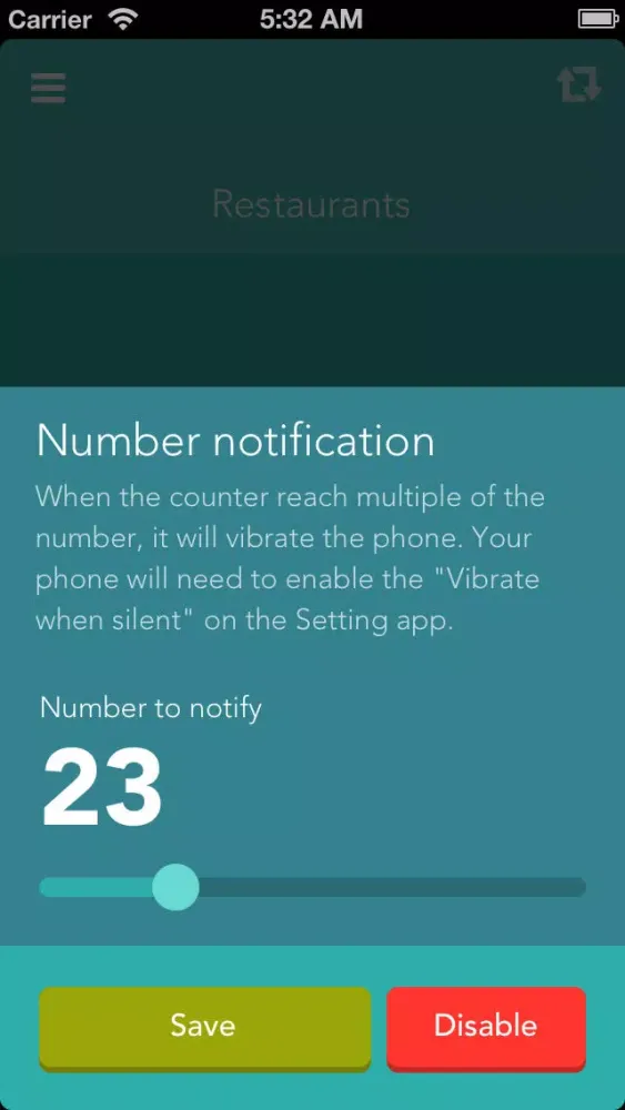 Screenshot di Swiping Counter