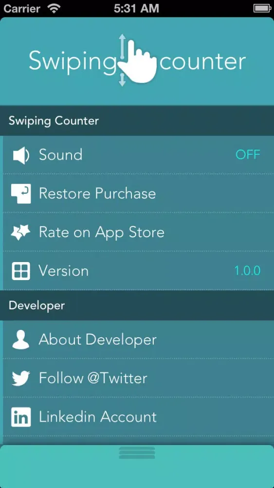 Screenshot di Swiping Counter