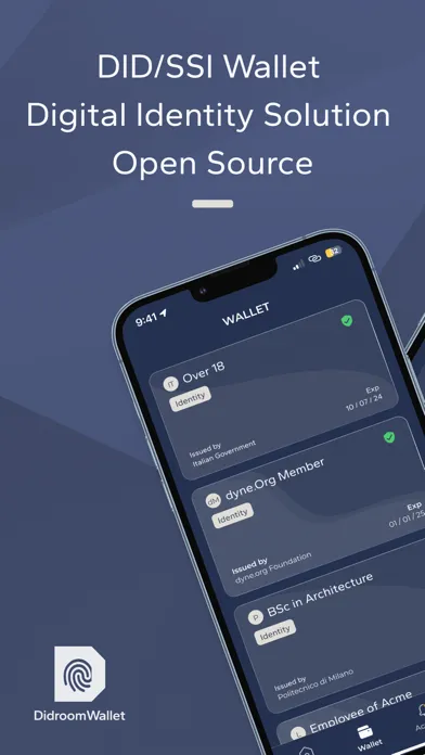 DIDroom Wallet Screenshots