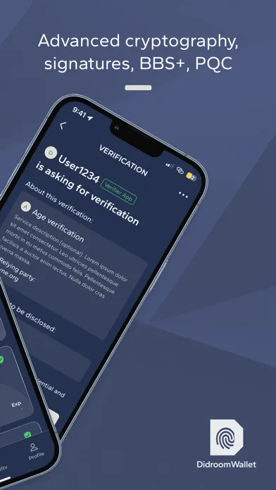 DIDroom Wallet Screenshots