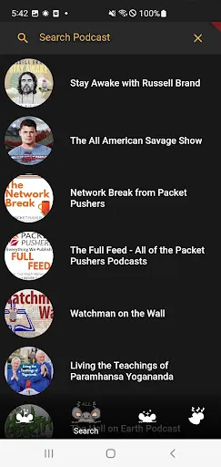 Скриншоты Ratpoison Podcast player