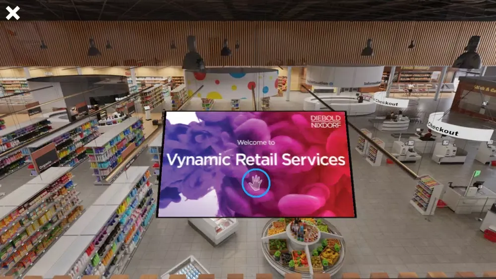 Tangkapan layar Diebold Nixdorf Future Store