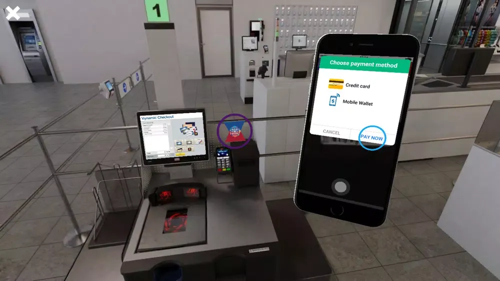 Tangkapan layar Diebold Nixdorf Future Store