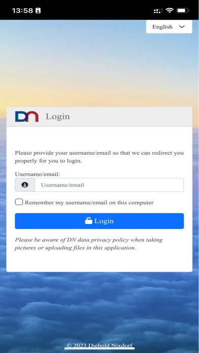 Capturas de tela do DN AllConnect Field Support