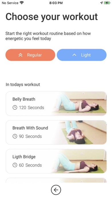 Tangkapan layar Postpartum Workout