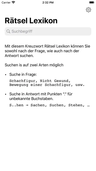 Captures d'écran de Kreuzwort Rätsel Lexikon
