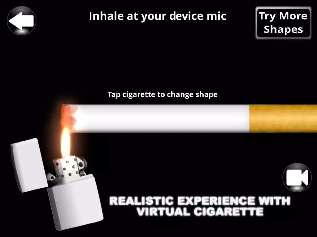Phone Smoker - Stop cigarette and cigar smoking simulator iPad 應用截圖