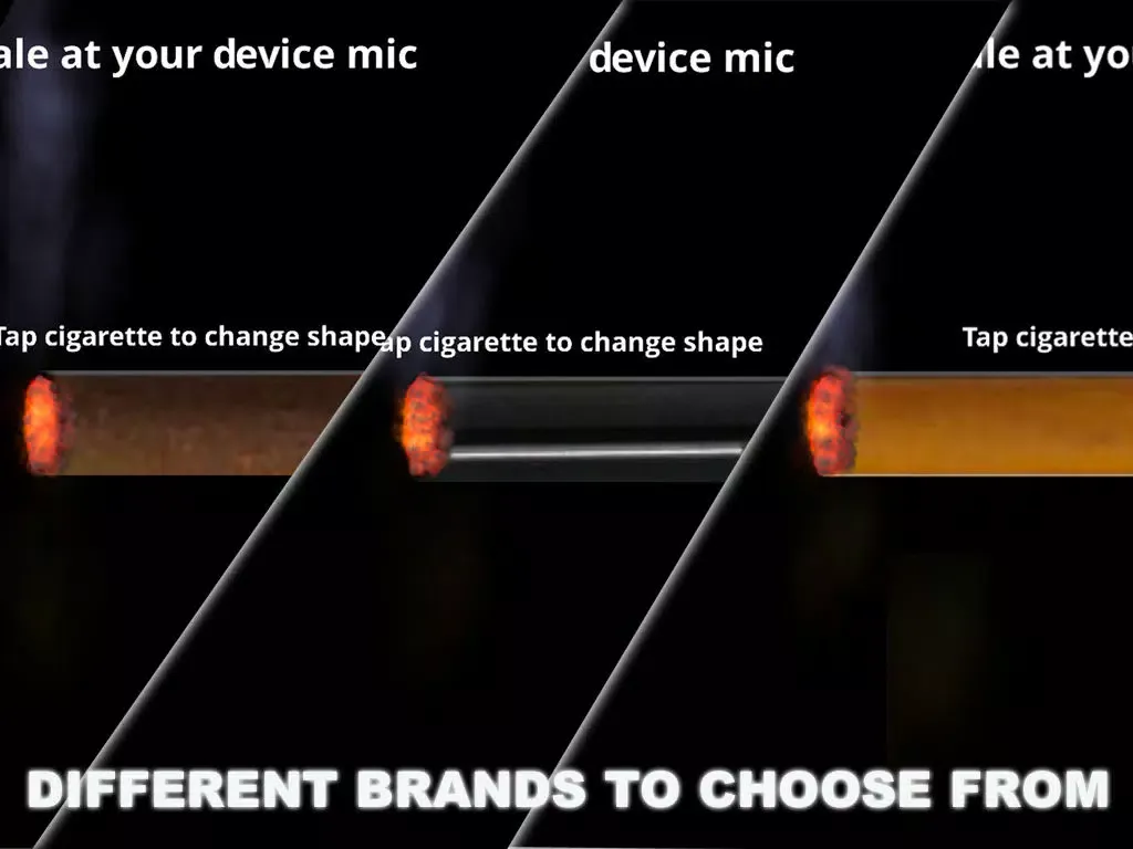 Phone Smoker - Stop cigarette and cigar smoking simulator iPad 應用截圖