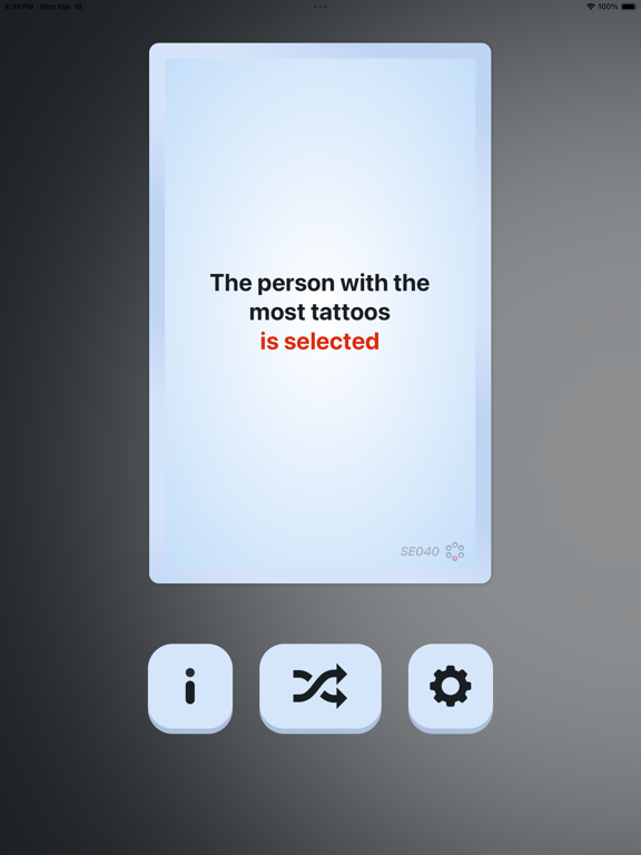 Zrzuty ekranu Selector iPad 