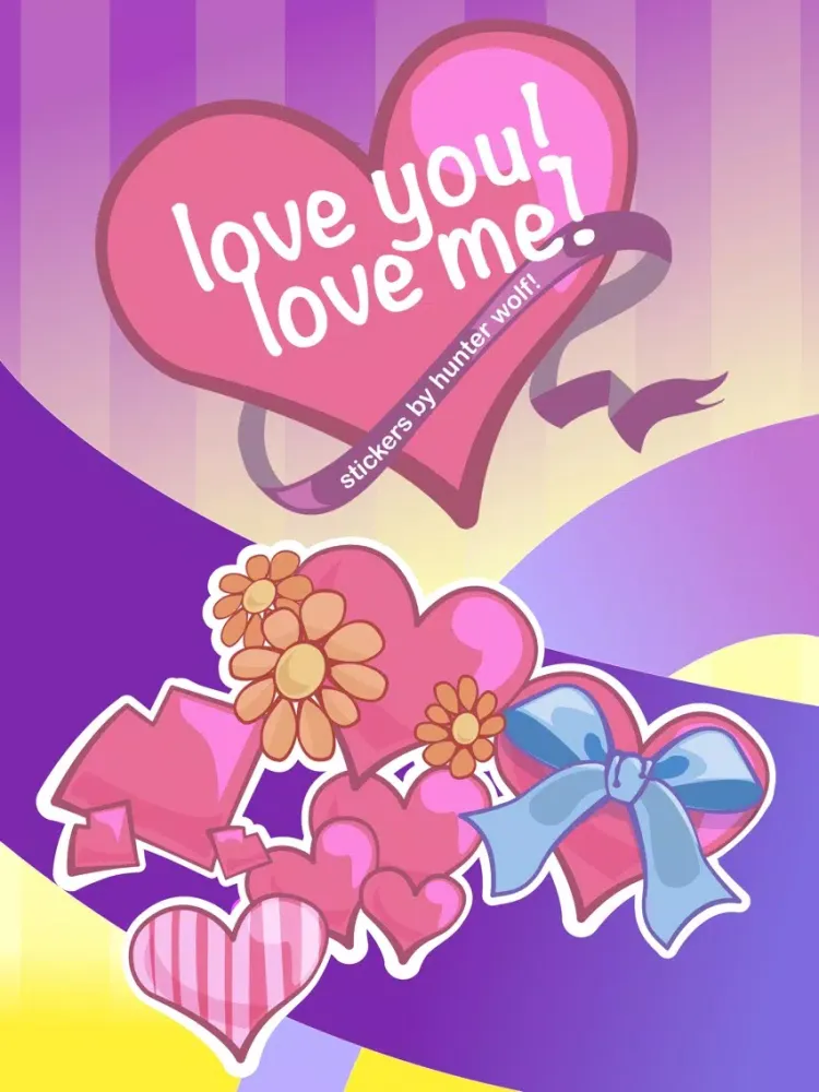 Скриншоты Love You Love Me Stickers iPad 