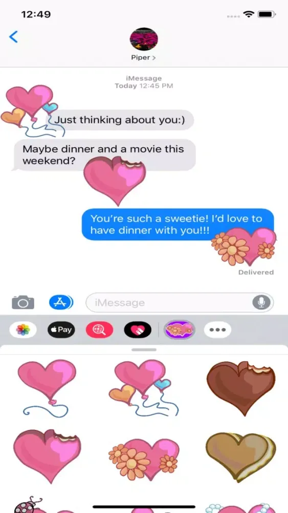 Скриншоты Love You Love Me Stickers