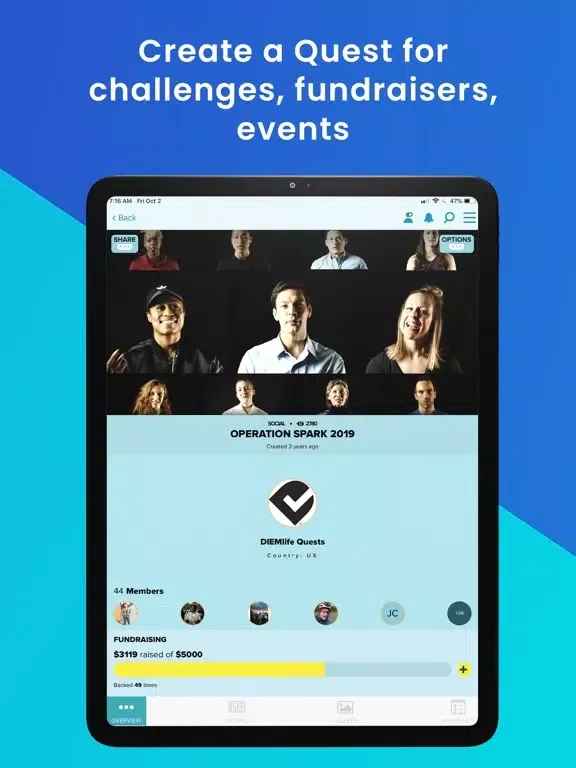 DIEMlife: Community & Wellness iPad 應用截圖