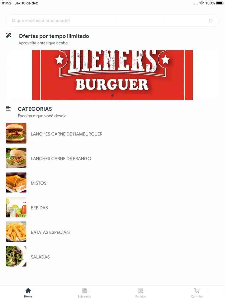 Dieners Burger iPad 应用截图