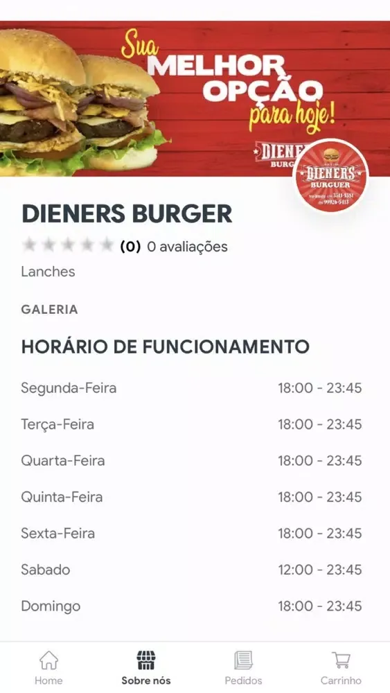 Dieners Burger应用截图