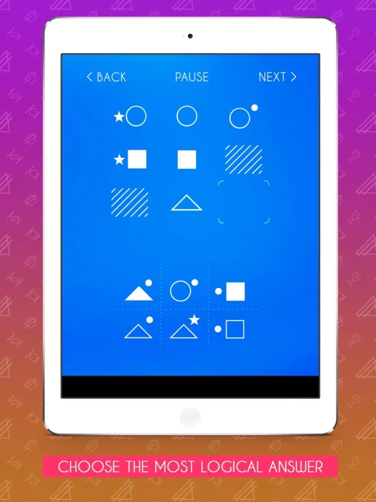 Tangkapan layar IQ Test & IQ challenge: What's my IQ? iPad 