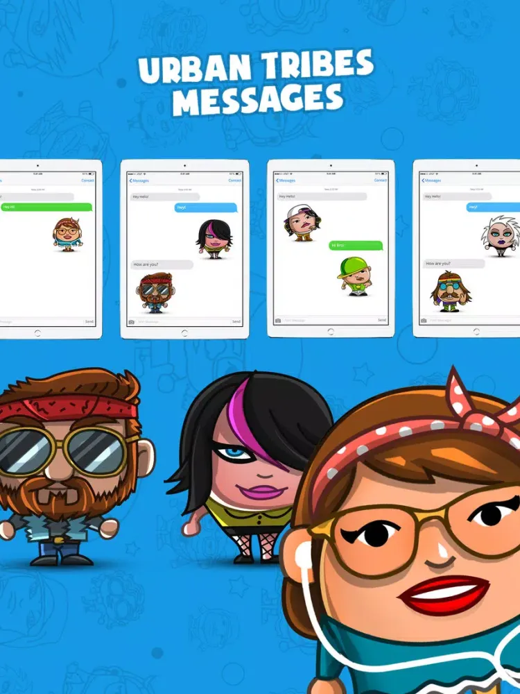 Urban Tribes Messages iPad 应用截图