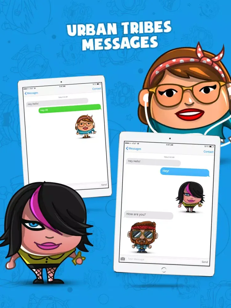 Urban Tribes Messages iPad 应用截图