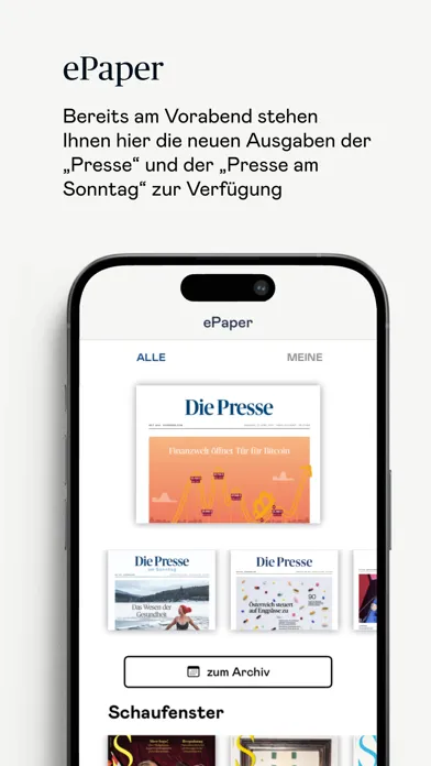 ภาพหน้าจอของ Die Presse