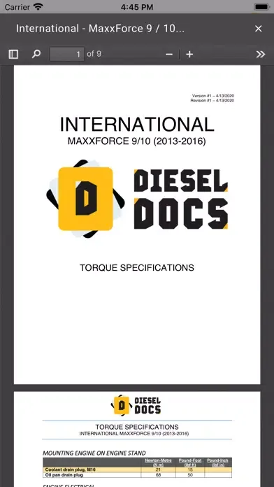 Tangkapan skrin Diesel Repair