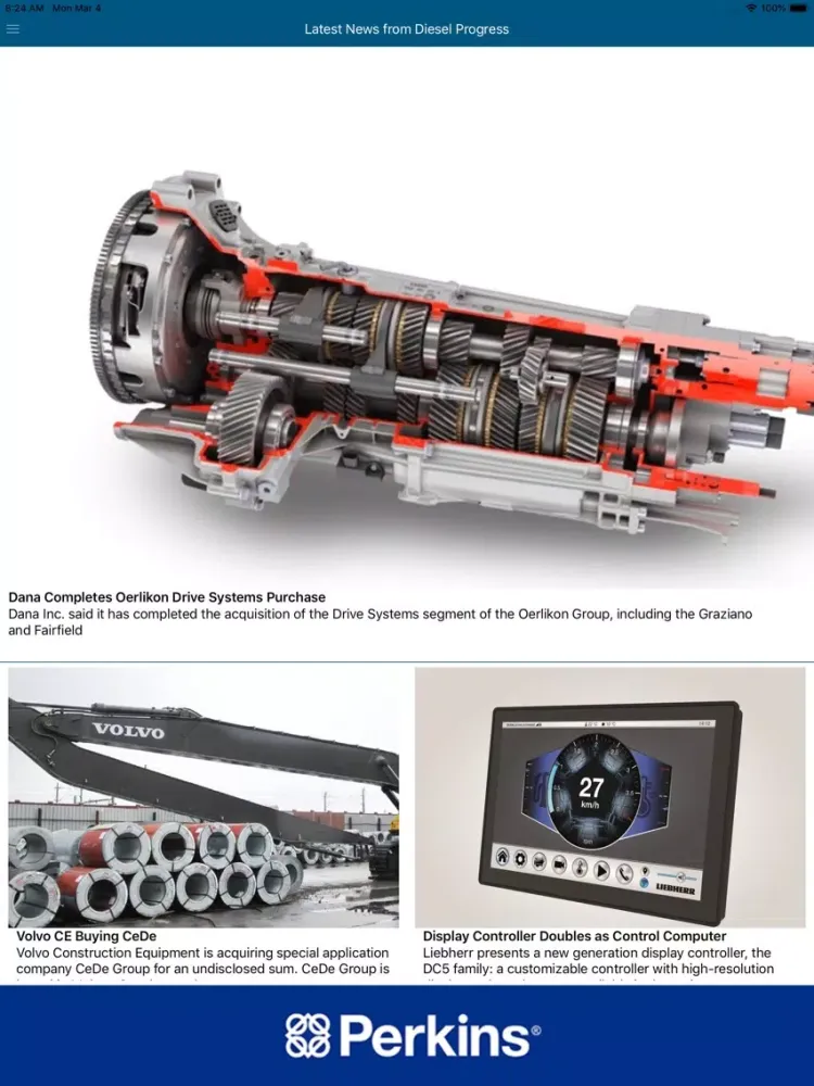 Скриншоты Diesel Progress News iPad 