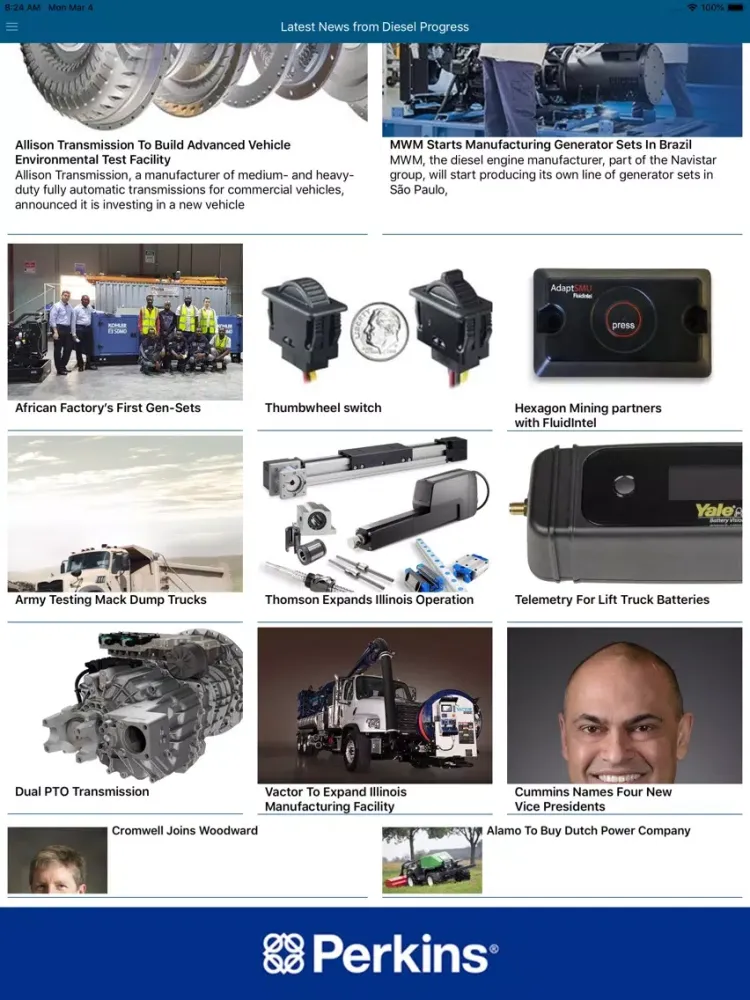 Скриншоты Diesel Progress News iPad 