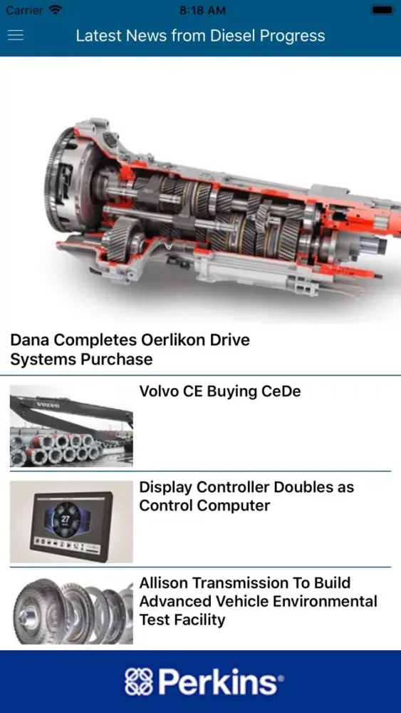 Скриншоты Diesel Progress News