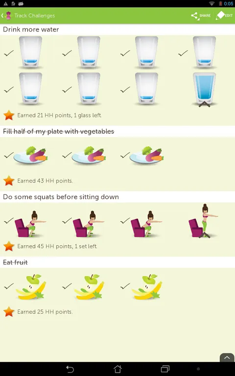 Tangkapan skrin My Diet Coach
