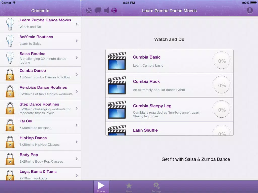 Learn Salsa Workout FREE - dance your way to fitness iPad  Screenshots
