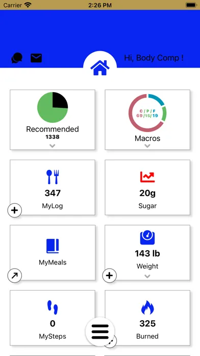 Zrzuty ekranu Body Comp-Plus