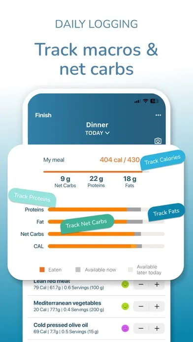 Tangkapan layar DietSensor Sport Nutrition