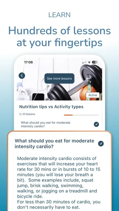 Tangkapan layar DietSensor Sport Nutrition