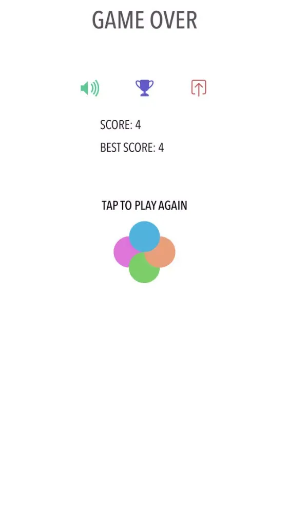 ภาพหน้าจอของ Four Dots Tap