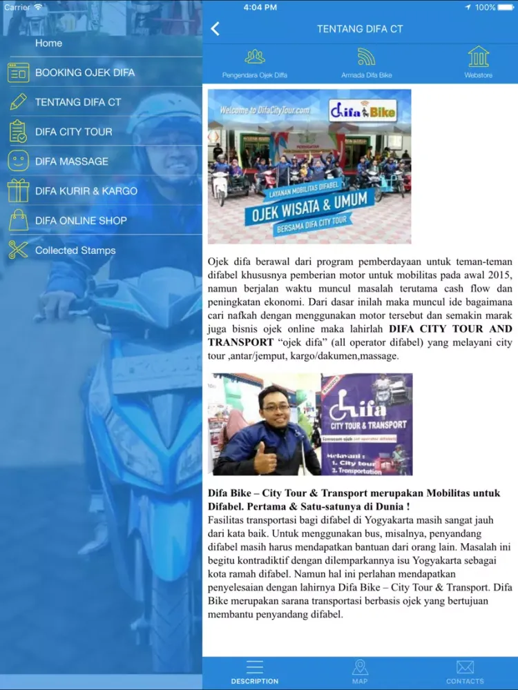 difa bike iPad  Screenshots