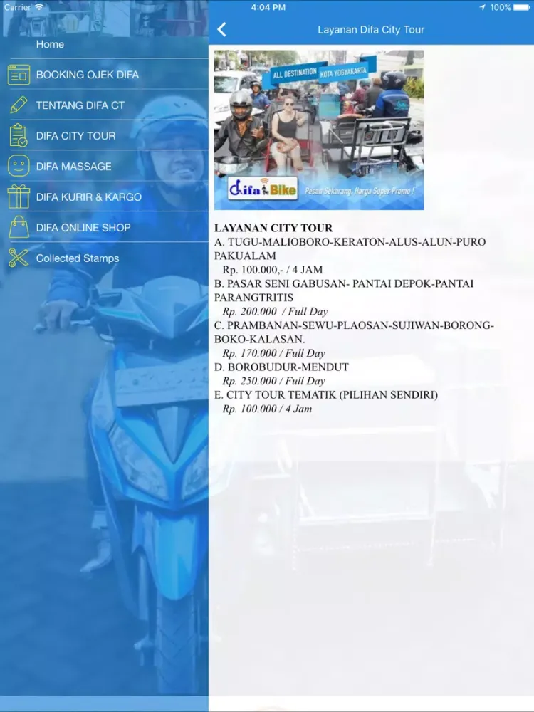 difa bike iPad  Screenshots