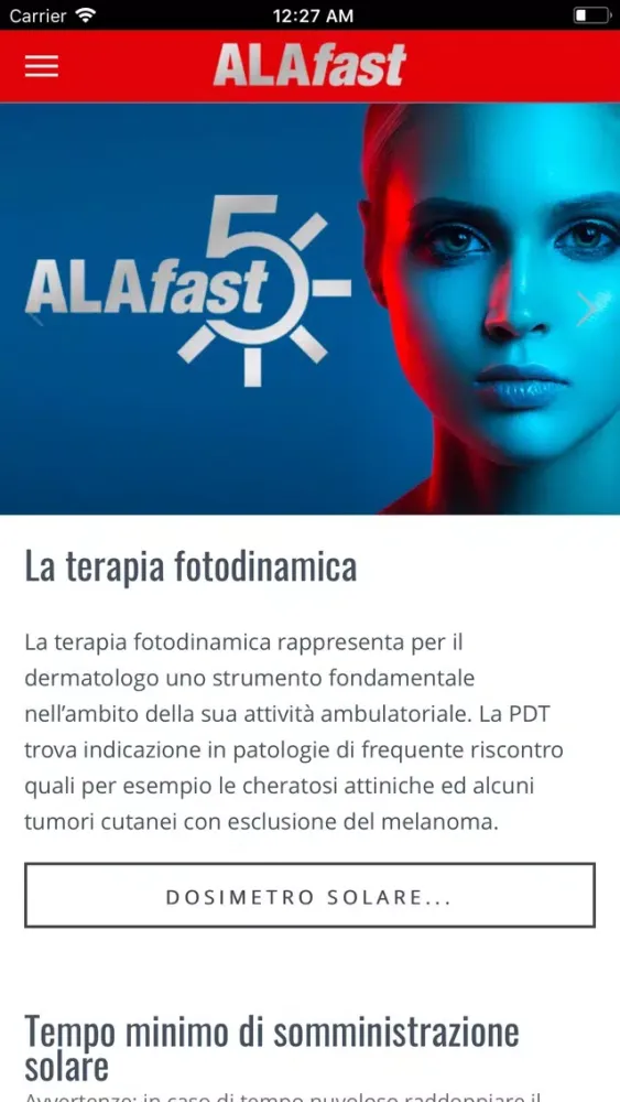 Capturas de tela do Alafast